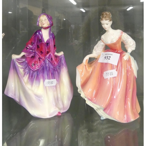 932 - Two Royal Doulton Porcelain Figures - 