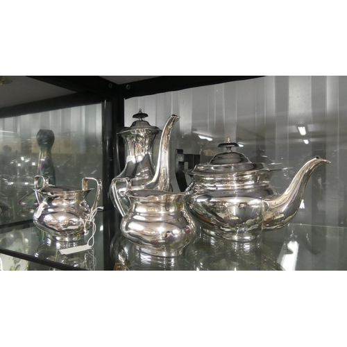 985 - Viners Four Piece Silver Plated Tea Service.