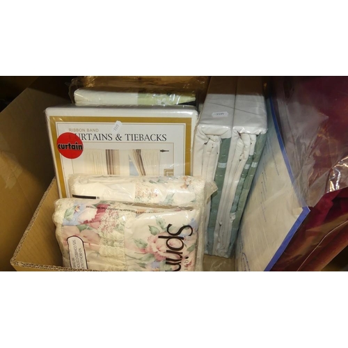 2163 - Box Of Assorted Bed Linen.