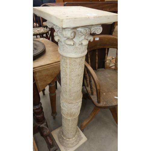 2600 - Carved Alabaster Torchiere