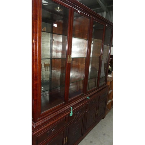 2635 - Chinese Rosewood Display Cabinet.