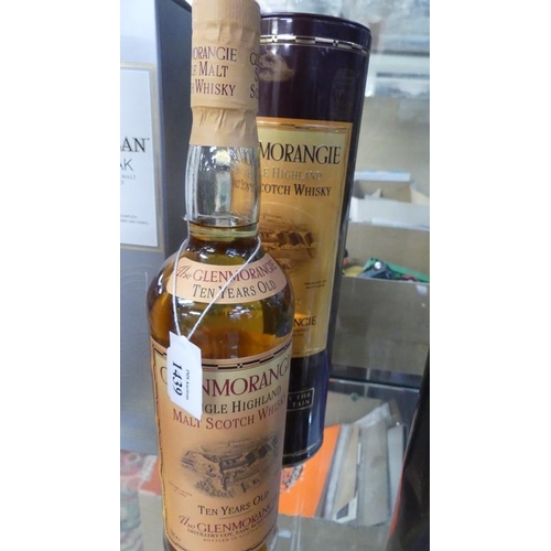 1439 - Bottle of Glenmorangie 10 Year Old Single Highland Malt Scotch Whisky.