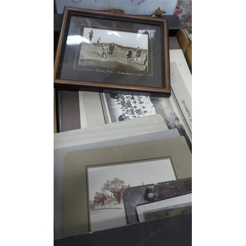 1465 - Box - Vintage Framed & Mounted Photographs.