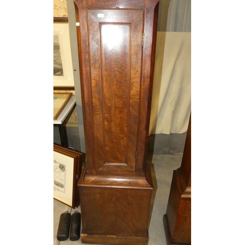 2729 - Mahogany Long Case Clock With Silver Dial by Andrew Millar of Edinburgh.