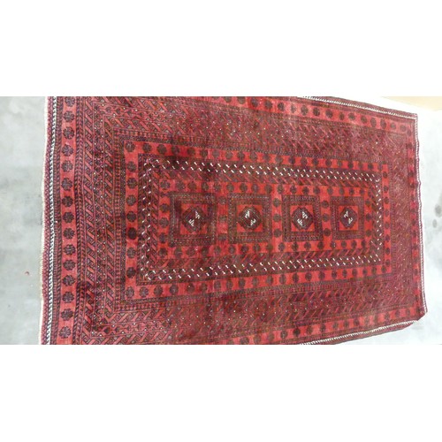 2013 - Afghan Style Wool Rug - 116 x 182cm.