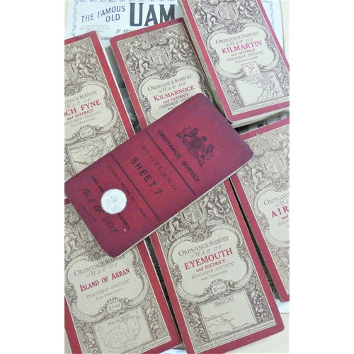 947 - Early Vintage OS Maps, Military Papers & Early Vintage Autograph Album.