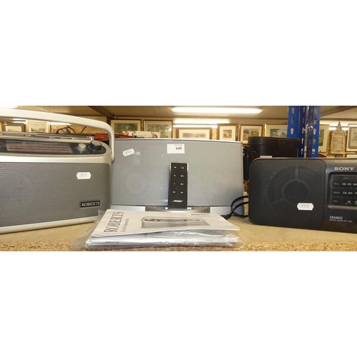 440 - Bose Docking Station, Robert Sr Sony Radios