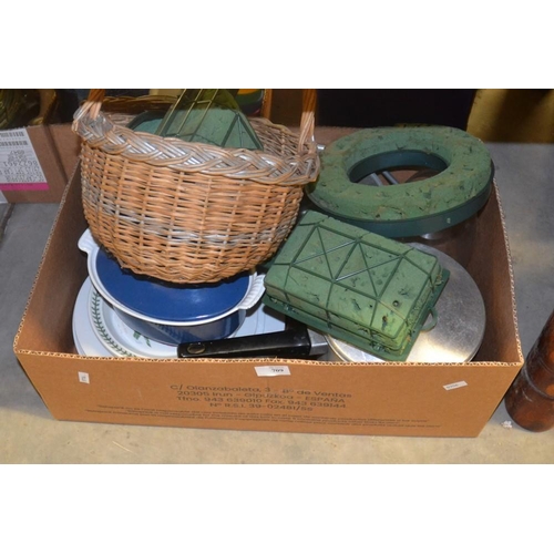 709 - Le Creuset Pot, Basket, etc.