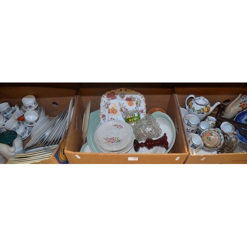 715 - 3 Boxes Of Assorted China.