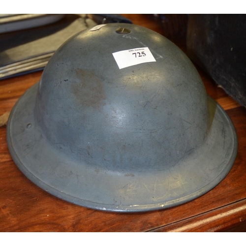 725 - Military Mark 2 Brodie Helmet.