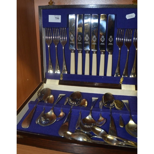 750 - Box Of Flatware.