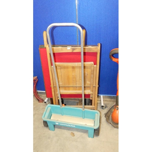 9 - Sack Barrow/Card Tables & Garden Seeder