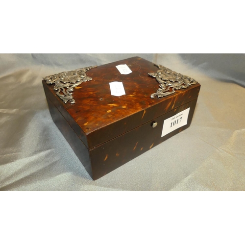 1017 - Silver Mounted Toirtoiseshell Box