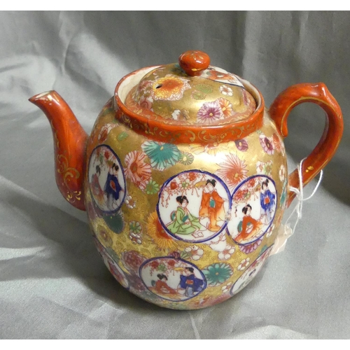 1028 - Japanese Porcelain Teapot.