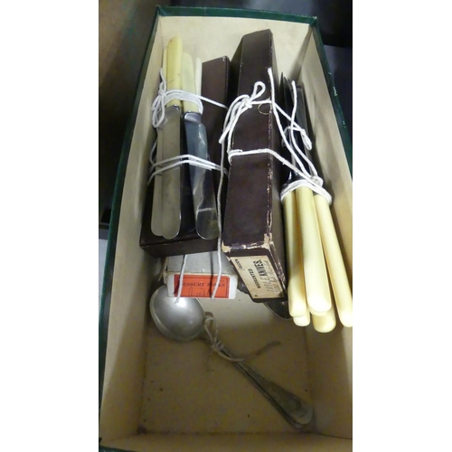 1036 - Box - Silverplated & Other Cutlery.