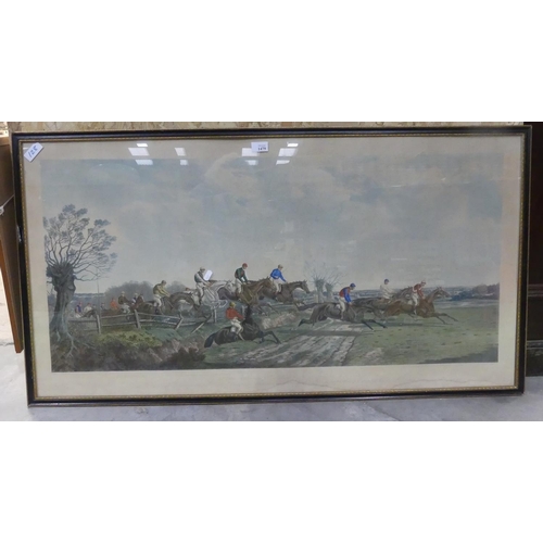 1479 - Victorian Framed Horse Racing Print - entitled 