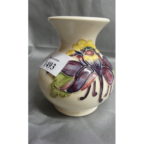 1493 - Moorcroft Squat Vase