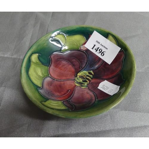 1496 - Moorcroft Pin Dish - Anemone Pattern