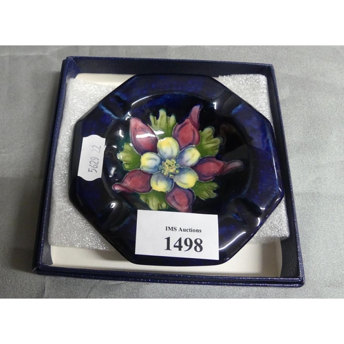 1498 - Moorcroft Ashtray - Orchid Pattern