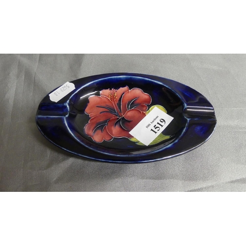 1519 - Moorcroft Ashtray - Hibiscus Pattern