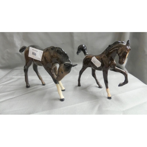 886 - Royal Doulton & Beswick China Foals.