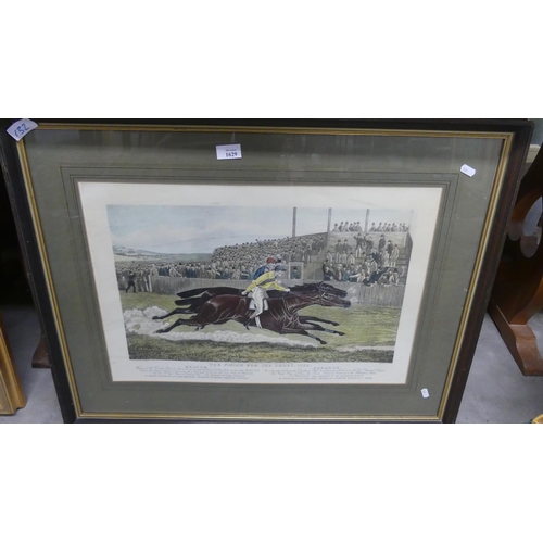 1629 - Framed Victorian Sporting Print Entitled 