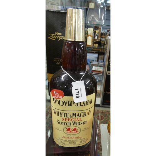 1718 - 1 1/2 Bottle Size - White & Mackay Special Scotch Whisky.