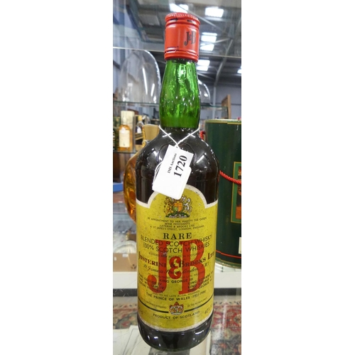 1720 - Bottle of J & B Blended Scotch Whisky.