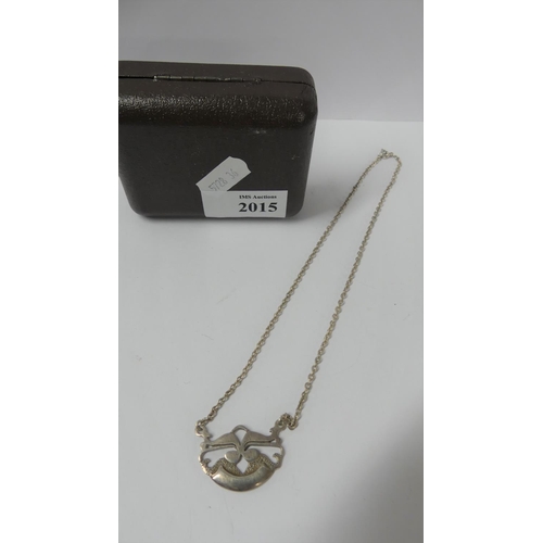 2015 - Vintage Ola Gorie Silver Pendant Necklace