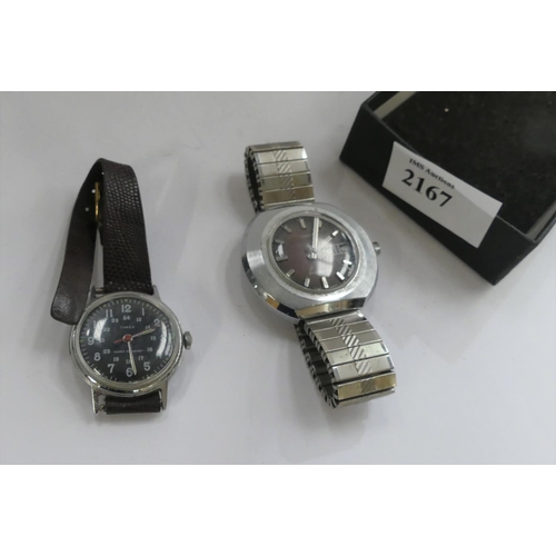 2167 - Timex Military Dial Watch and Space-age Timex