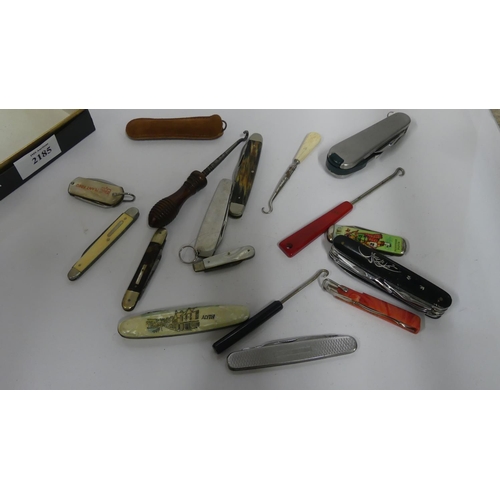 2185 - Box  - Assorted Pocket Knives.