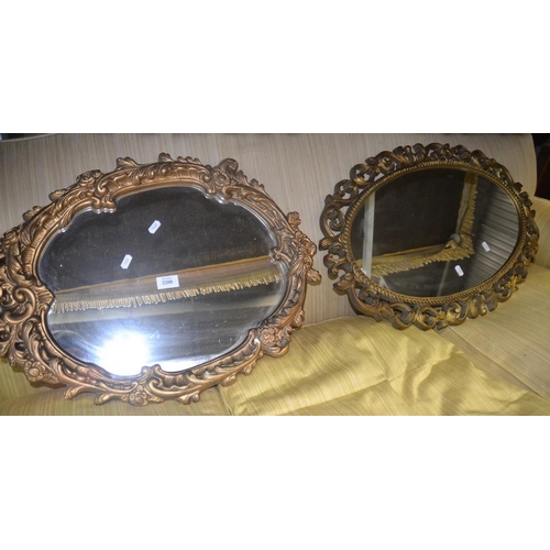 2208 - 2 Gilt Framed Wall Mirrors.