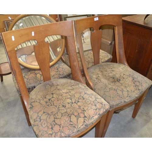 2223 - 4 Oak Dining Chairs.