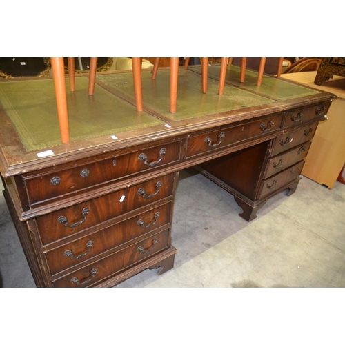 2266 - Mahogany Partners Writing Desk.