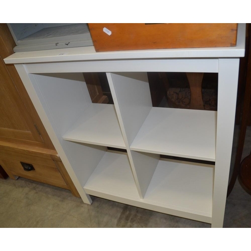 2276 - White Painted Bookcase.