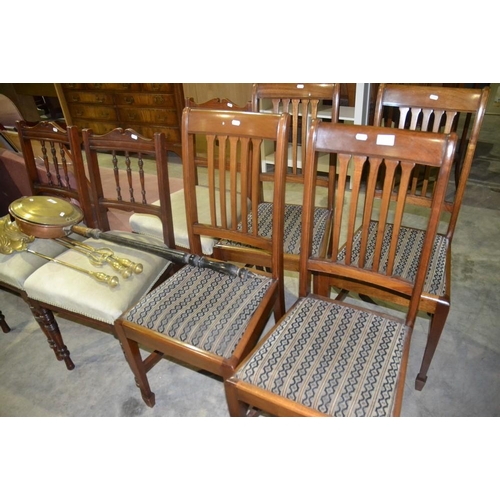 2314 - 7 Mahogany Dining Chairs