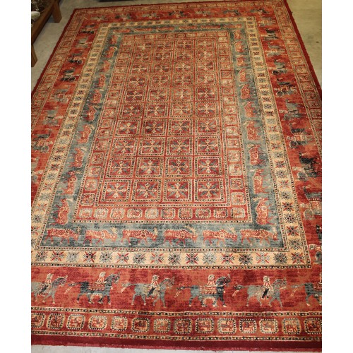 2199 - Modern Keshan Wool Rug, 200 x 297.