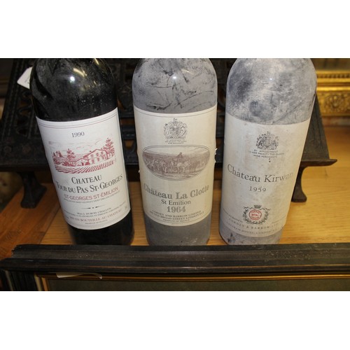 1579 - Box - Assorted Vintage Wines - Penfolds Bin 128 Shiraz, Chateau Richotey, Chateau la Clotte 1964.