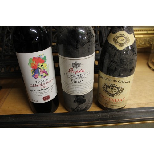 1579 - Box - Assorted Vintage Wines - Penfolds Bin 128 Shiraz, Chateau Richotey, Chateau la Clotte 1964.