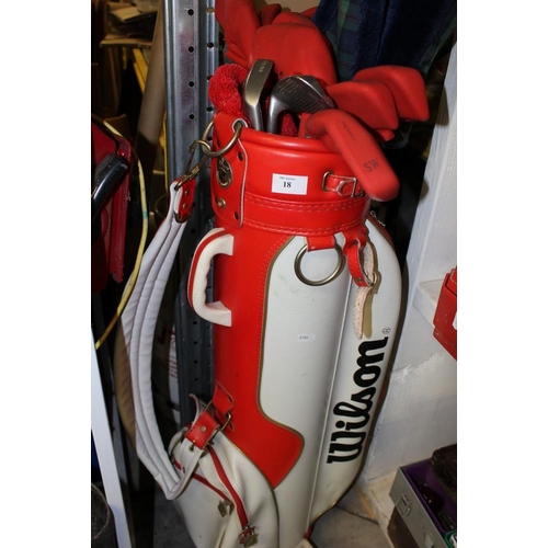 18 - Set of Golf Clubs and Golf Bag