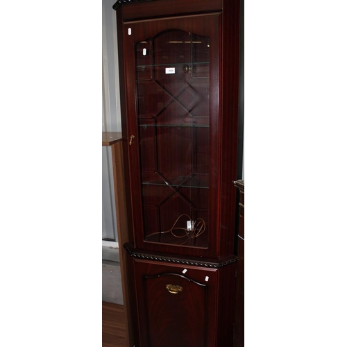 3020 - Mahogany Corner Cabinet.