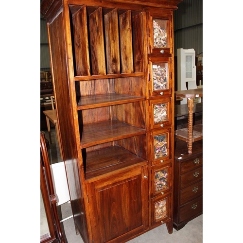 3241 - Tall Hardwood Display Unit.