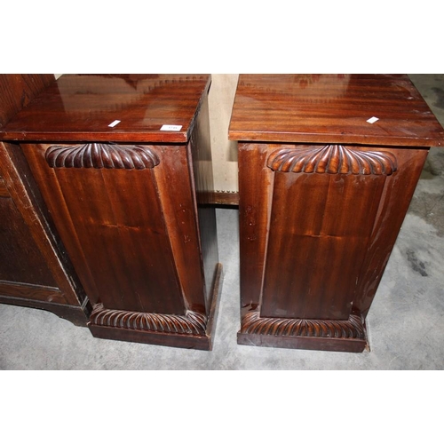 3248 - Pair Of Mahogany Bedside Cabinets (As Found).