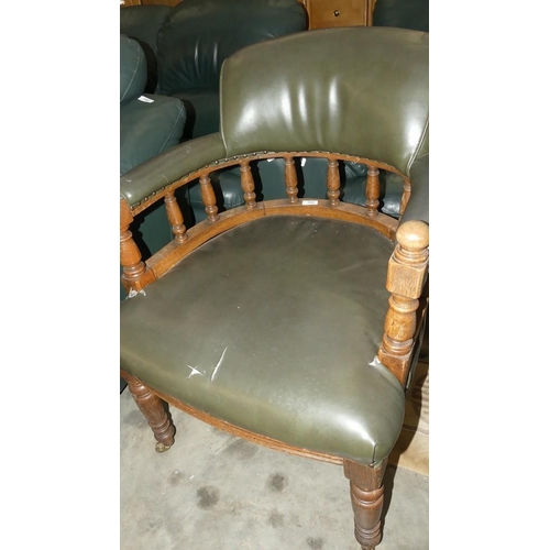 3481 - Edwardian Oak Desk Chair