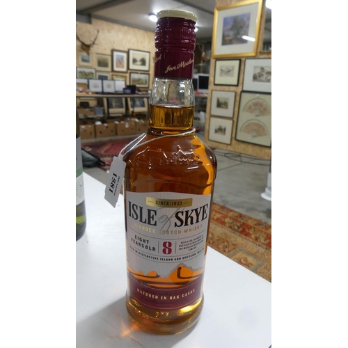 1581 - Bottle of Isle of Skye Eight Year Old Blended Scotch Whisky.