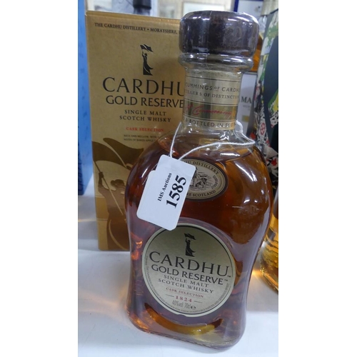 1585 - Bottle of Cardhu Gold Reserve Single Malt Scotch Whisky.