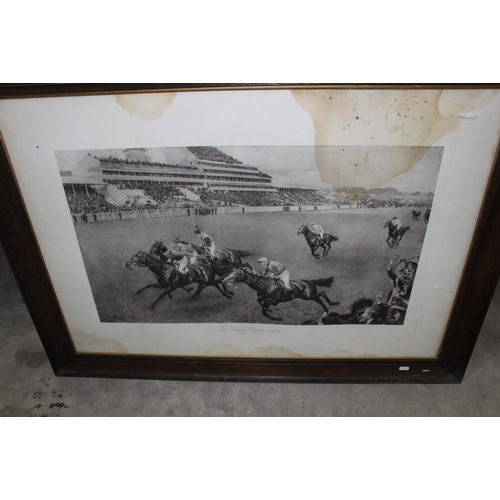 3013 - Framed Print - The King's Derby 1909.