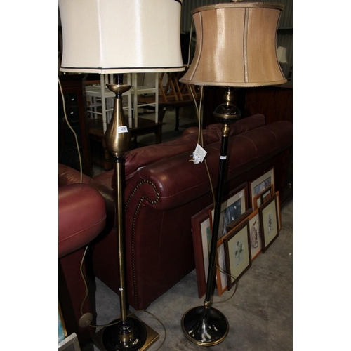 3032 - 2 Modern Standard Lamps & Shades.