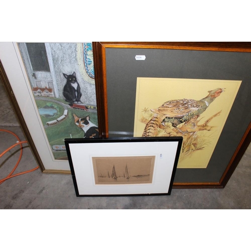 3058 - 3 Framed Prints.