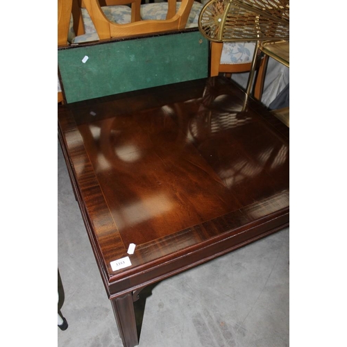 3071 - Mahogany Coffee Table & Vintage Folding Card Table.